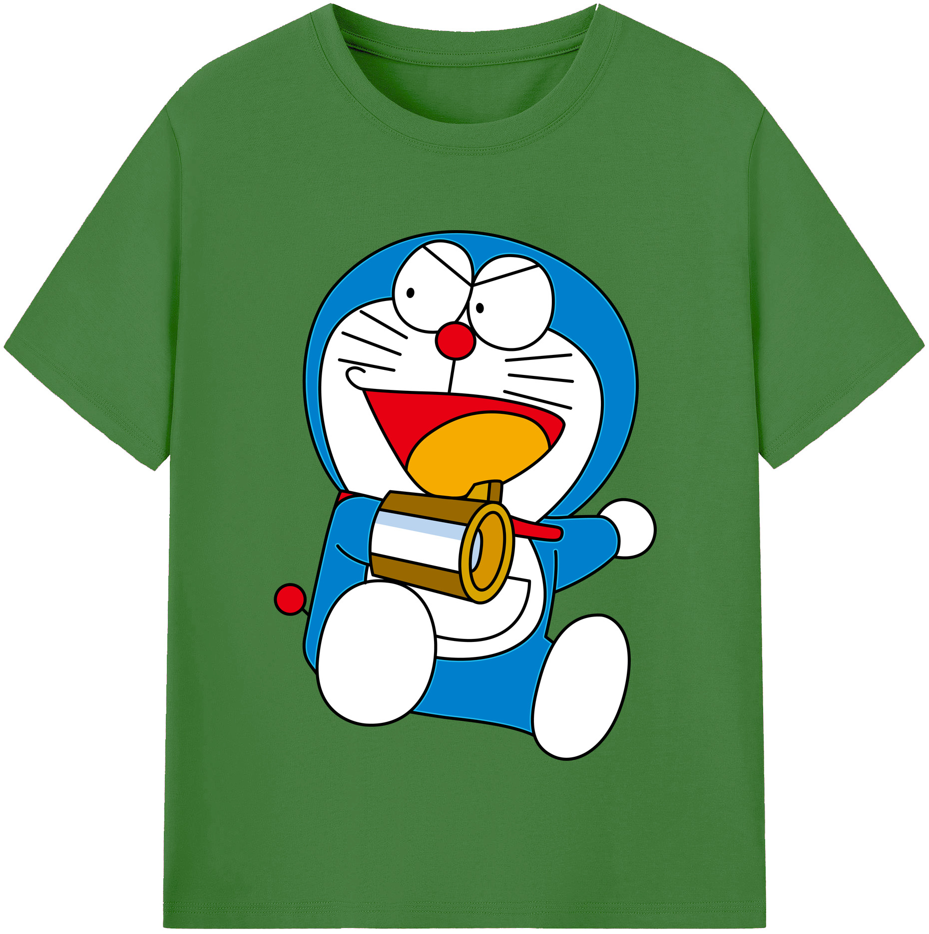 （画像用） ドラえもん Doraemon レディースカジュアルプリントTシャツ（綿100％）